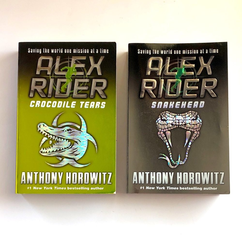 Alex Rider by Anthony Horowitz 2 book set Crocodile Tears & Snakehead book 7 & 8